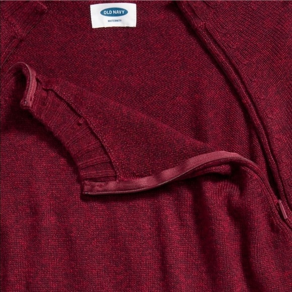 NWT Maternity Hidden-Zipper Nursing Tunic Sweater​ - Picture 5 of 6